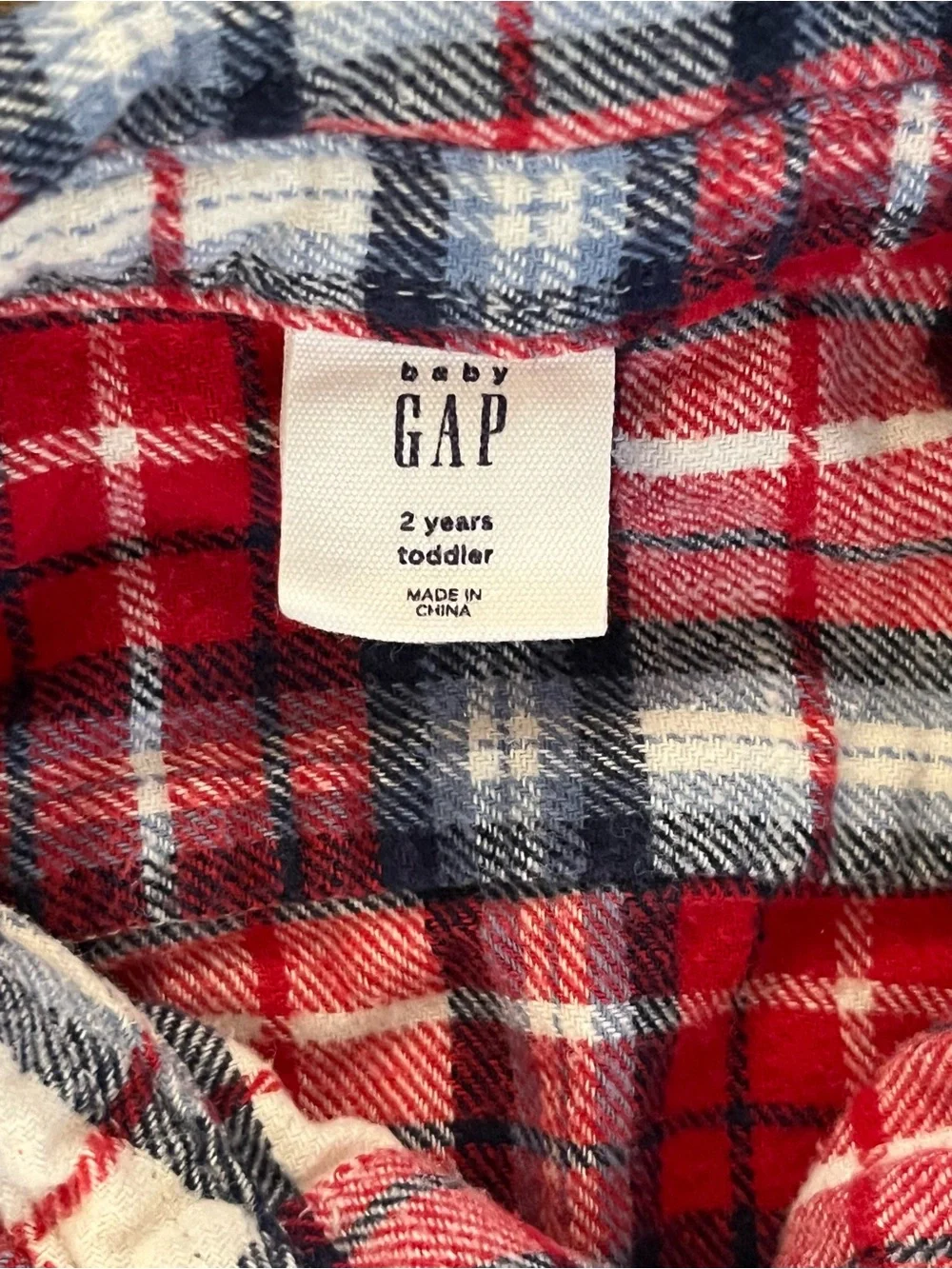 Baby Gap Boys Size 2T Flannel Button-Down Shirts Bundle